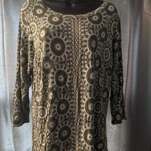 ROSE & OLVE WOMENS TOP SZ 1X